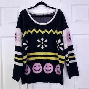Urban Outfitters MINKPINK All Smiles Daisy Sweater, Loose Fit, US L